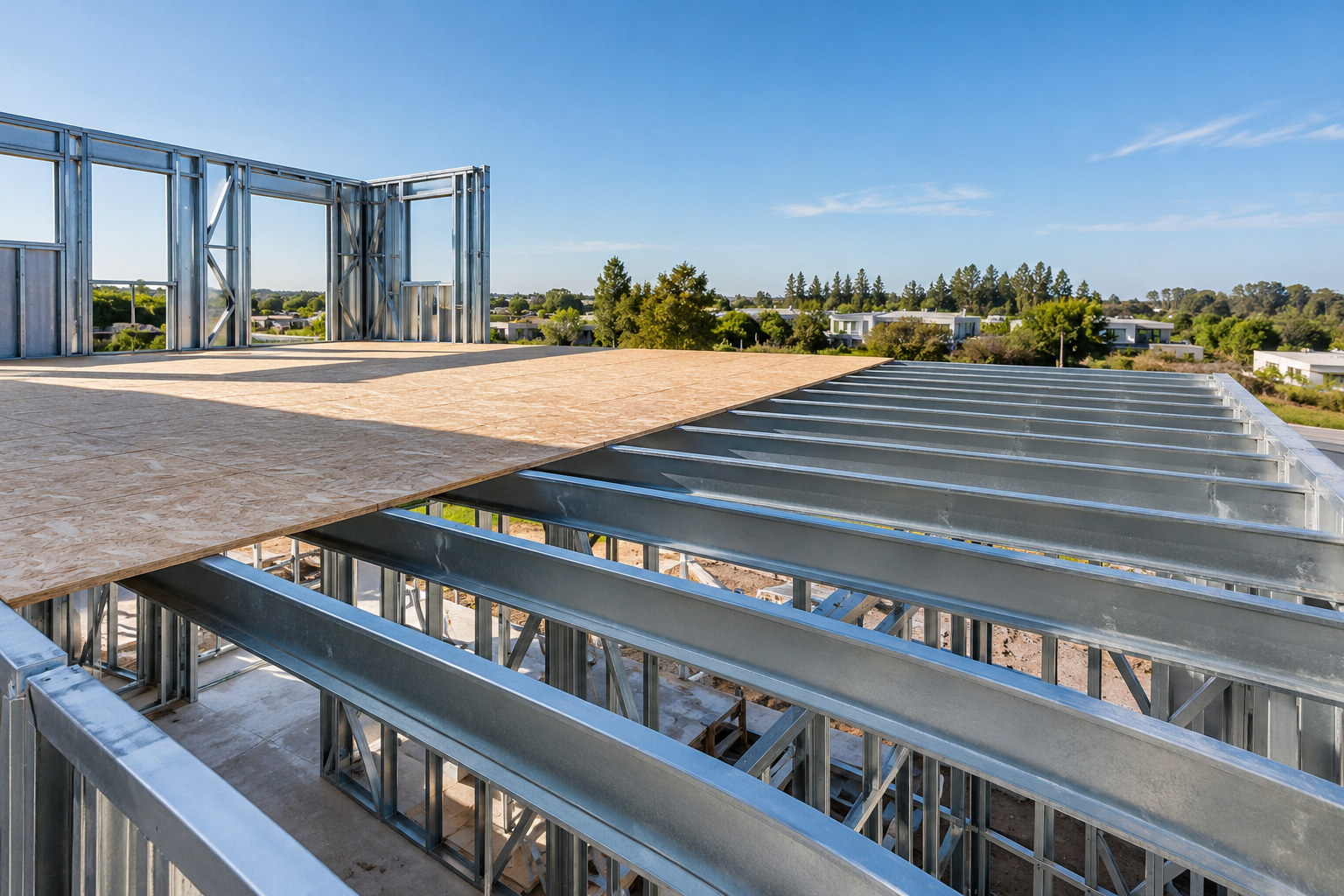Entrepiso seco Steel Frame